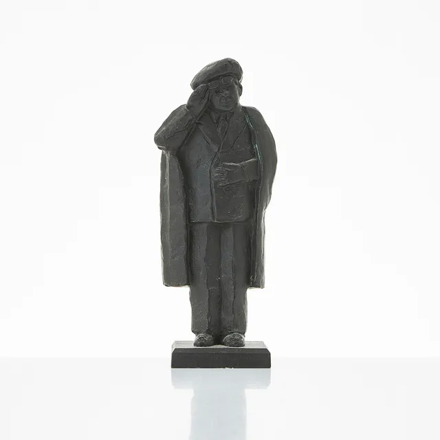 KARL GÖTE BEJEMARK (1922-2000). Skulptur, föreställande Evert Taube, brons, undertill monogramsignerad KGB , HC 3/10.