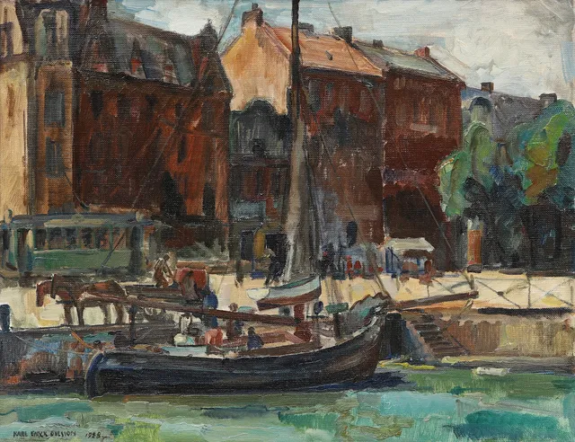 KARL ENOCK OHLSSON. Olja på duk, signerad och daterad 1928.