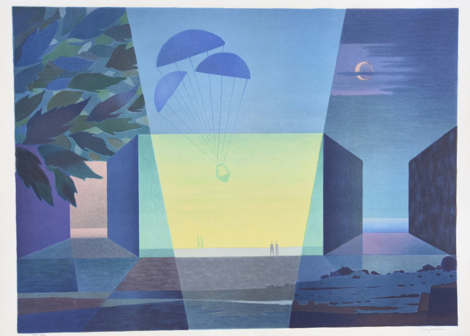 SVEN JONSON. Färglitografi. — Engravings & Prints — Halmstads Auktionskammare