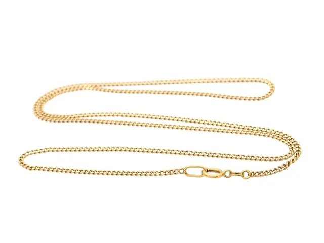 HALSKEDJA, 18K guld, pansarlänk, längd 49 cm, vikt 4,7 g.