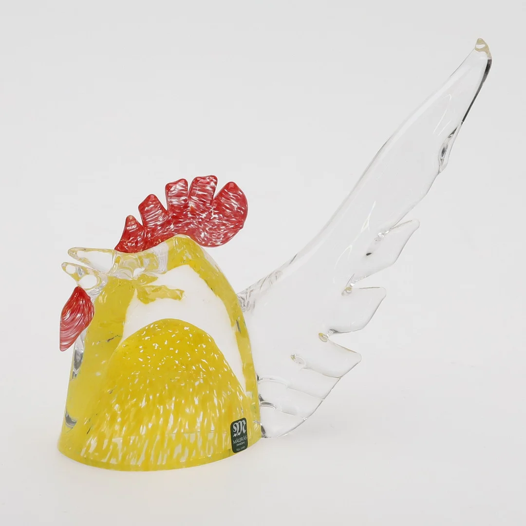 MATS JONASSON. Skulptur. Glas, etikettmärkt Målerås Sweden. — Art glass — Örebro Stadsauktioner