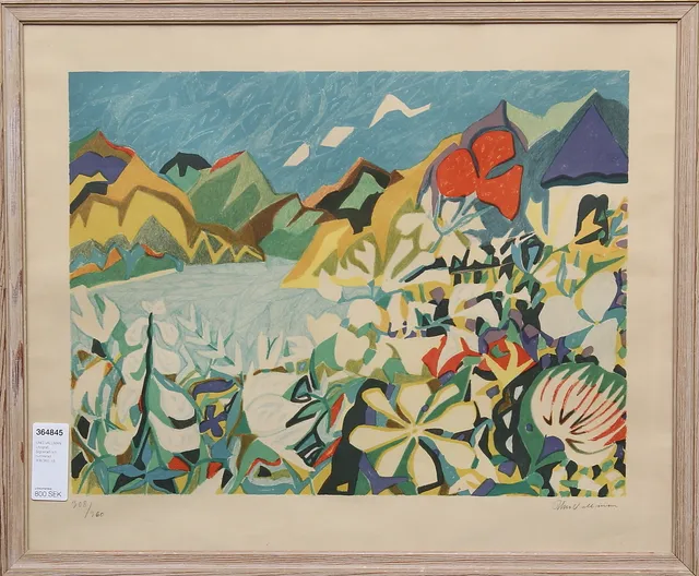 UNO VALLMAN. Litografi. Signerad och numrerad 308/360.