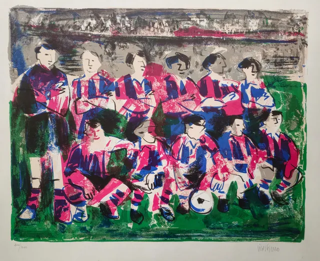 ANTONI VIVES FIERRO. JUGADORES DEL BARÇA. FUTBOL CLUB BARCELONA. FIRMADO Y JUSTIFICADO A MANO 250/1000.