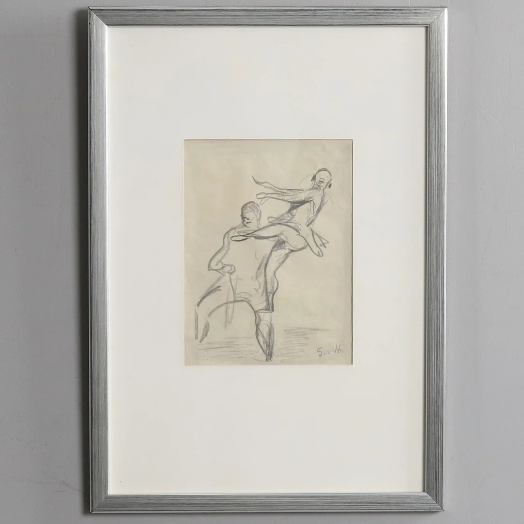 GÖSTA VON HENNIGS. KOLTECKNING, SIGNERAD. — Paintings — Örebro Stadsauktioner