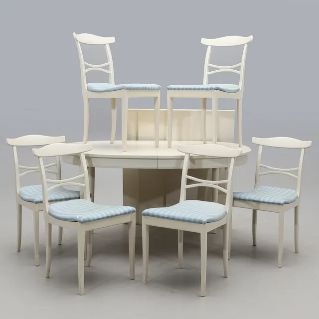 CARL MALMSTEN. Matgrupp, 7 delar, Bodafors, 1960-tal.