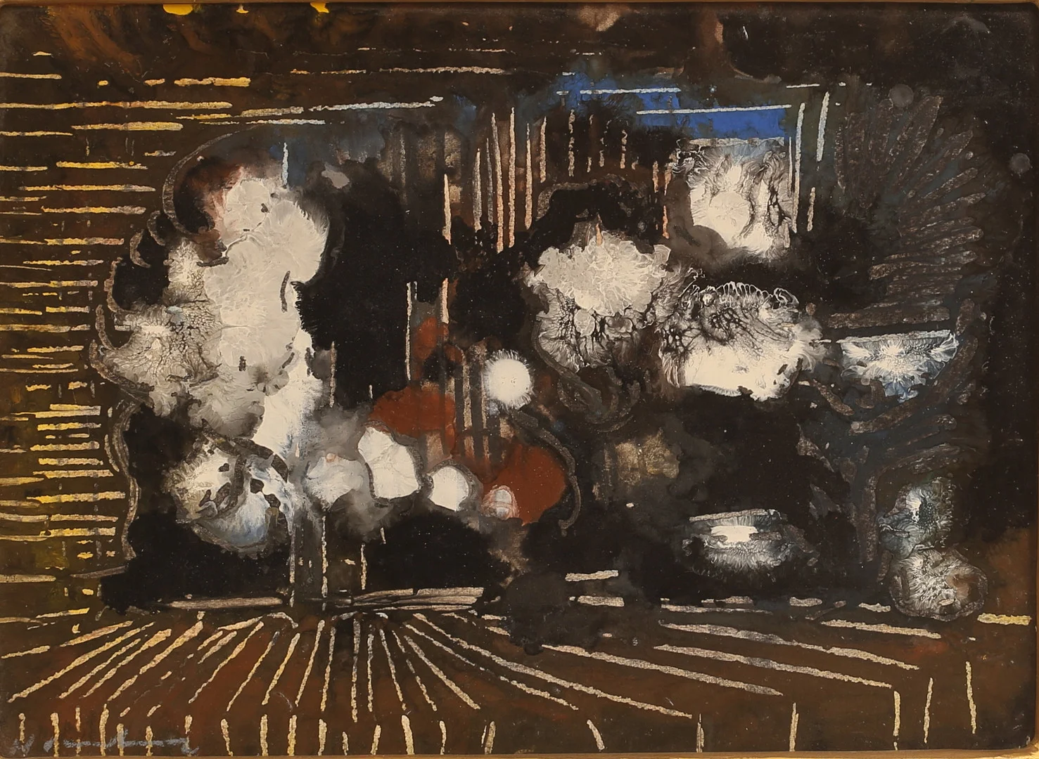 HANS WALTER SUNDBERG. Olja på pannå, otydligt signerad. — Paintings — RA Auktionsverket Norrköping