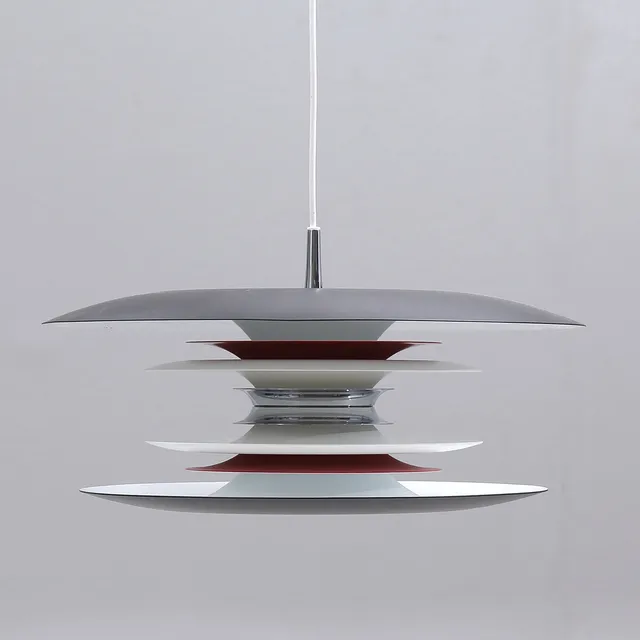 TAKLAMPA, "Diablo", för Belid, design Joakim Fihn, lackerad metall, samtida.