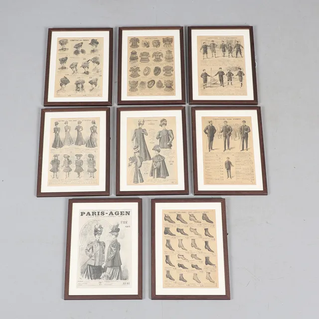 FRENCH SCHOOL, 1906. FASHION PAGES FROM `PARIS-AGEN`.