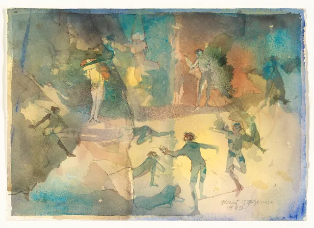 Jørgensen, Knut — Figurkomposisjon, 1982