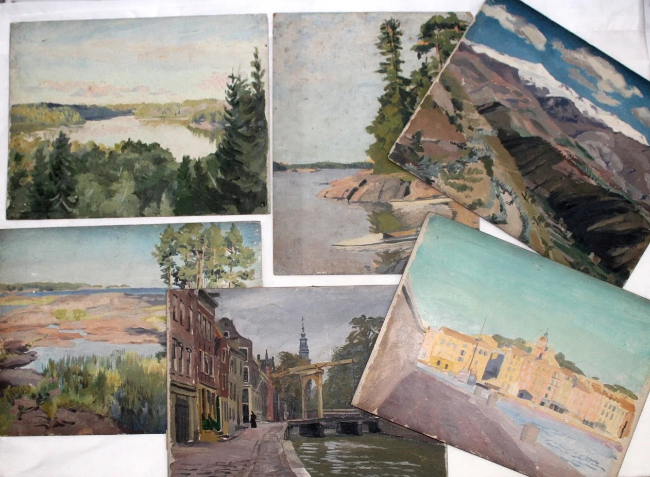 STEPHEN BONE (1904-1958). SIX SKETCHES OF EUROPEAN VIEWS. — Paintings — Lawrences Auctioneers