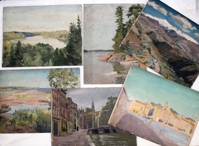 STEPHEN BONE (1904-1958). SIX SKETCHES OF EUROPEAN VIEWS.
