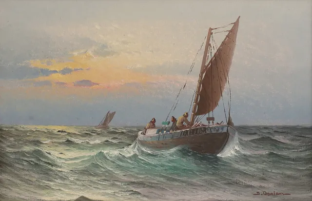 JOHAN OSSIAN-ANDERSSON. Olja på duk, signerad.