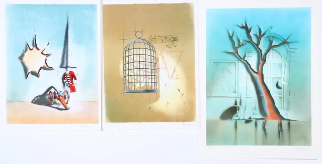 Thor Lindeneg. Three surrealistic compositions (3)