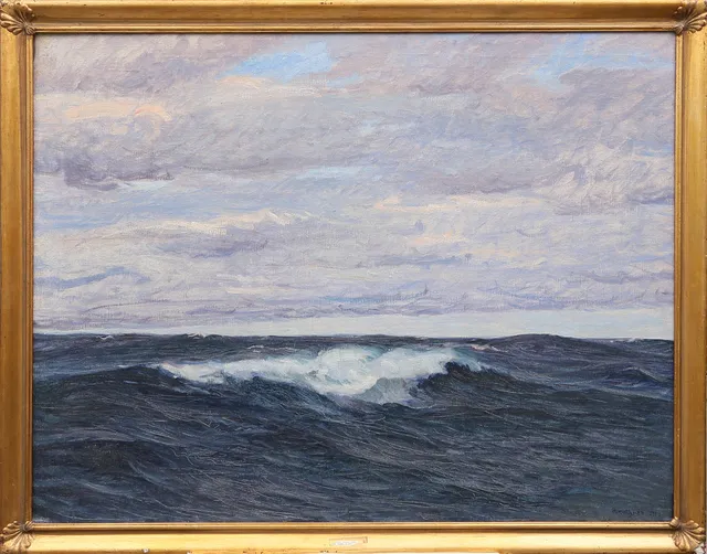 OSCAR HULLGREN. OLJA på duk, signerad, 1948.