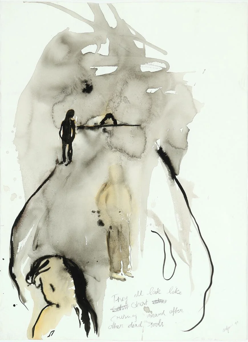 Untitled. Signed Bjarne Melgaard 97. Mixed media on paper. Sheet size 77×56 cm. — Modern Paintings/Contemporary — Bruun Rasmussen