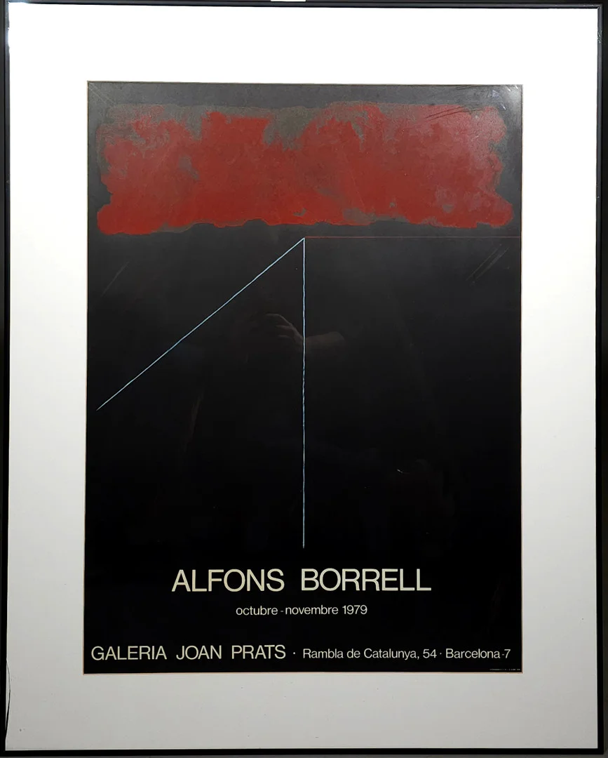 CARTEL PUBLICITARIO LITOGRÁFICO, “GALERIA JOAN PRATS, DE ALFONS BORRELL” , SIGLO XX. — Engravings & Prints — Barcelona Auctions
