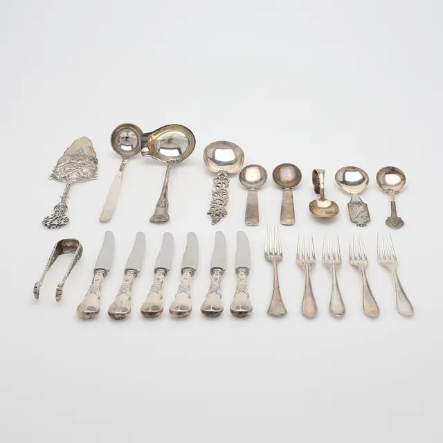 ETT VARIERAT PARTI SILVER, 530 GRAM.