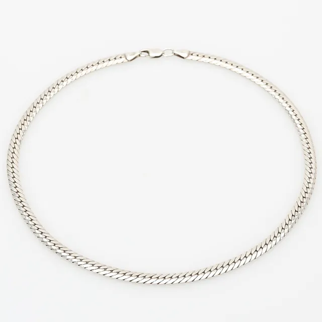HALSKEJDA, sterlingsilver, pansarlänk.