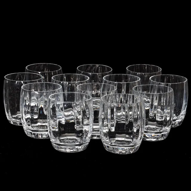 GUNNAR CYRÉN. Selterglas, 12 st, "Optica Symphony", Orrefors.