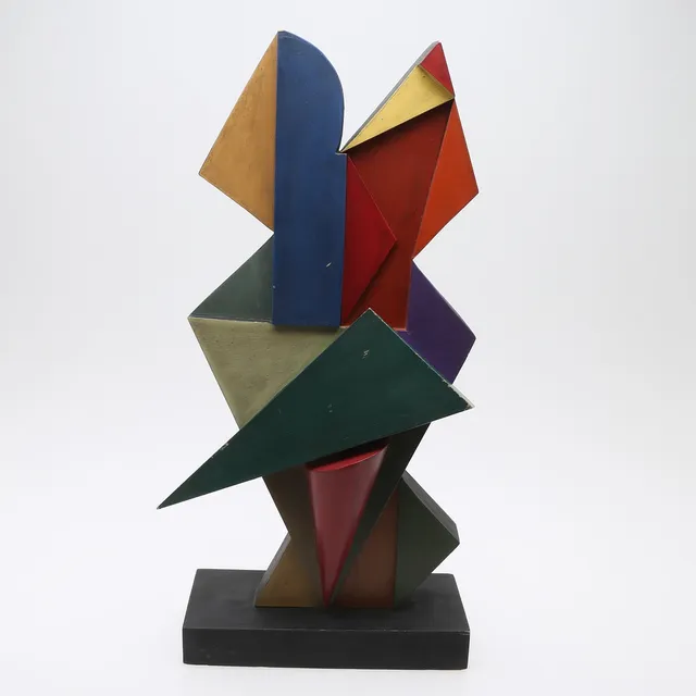 BENGT ROSENSTRÖM. SKULPTUR, BEMÅLAT TRÄ.