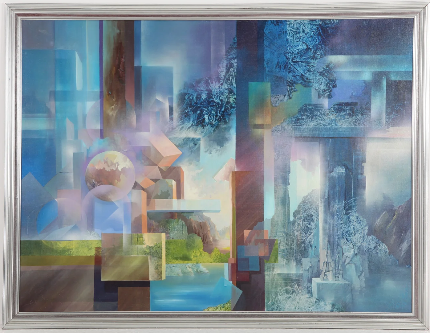 AKOS SOLLAR. f 1942. Olja på duk, 120 x 160 cm , "The silent touch of grace", signerad. — Paintings — Auktionsverket Engelholm