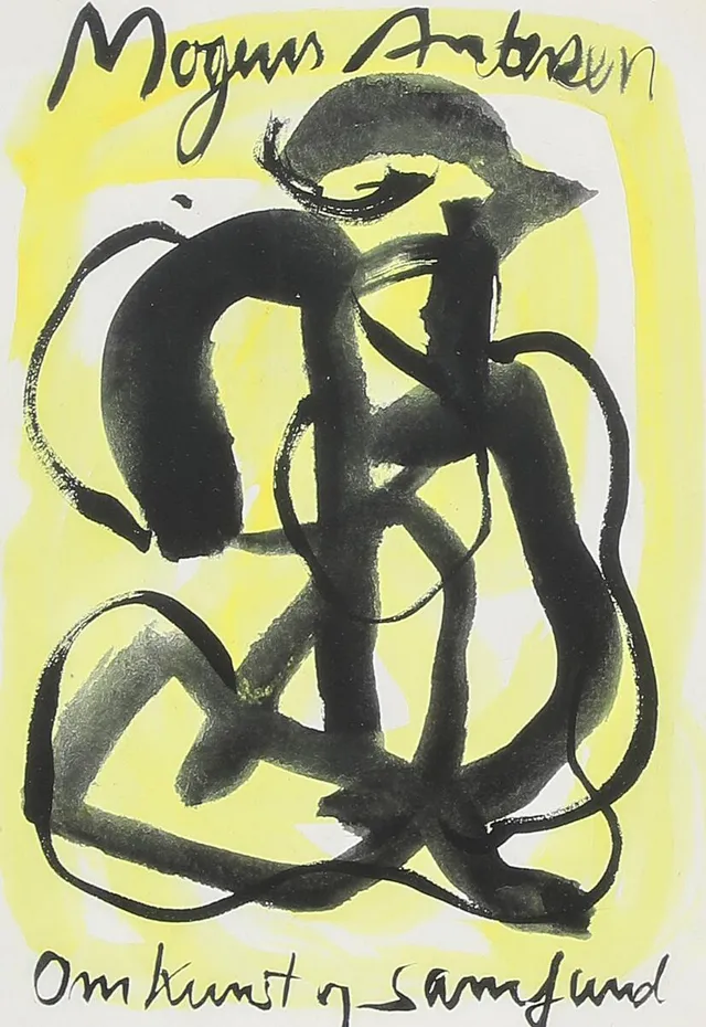 Untitled. Signed Mogens Andersen. Ink and watercolour on paper. Sheet size 20×14.5 cm.