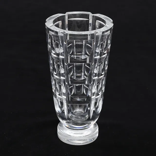 SIMON GATE. Vas, glas, "Tusen Fönster", Orrefors, signerad.