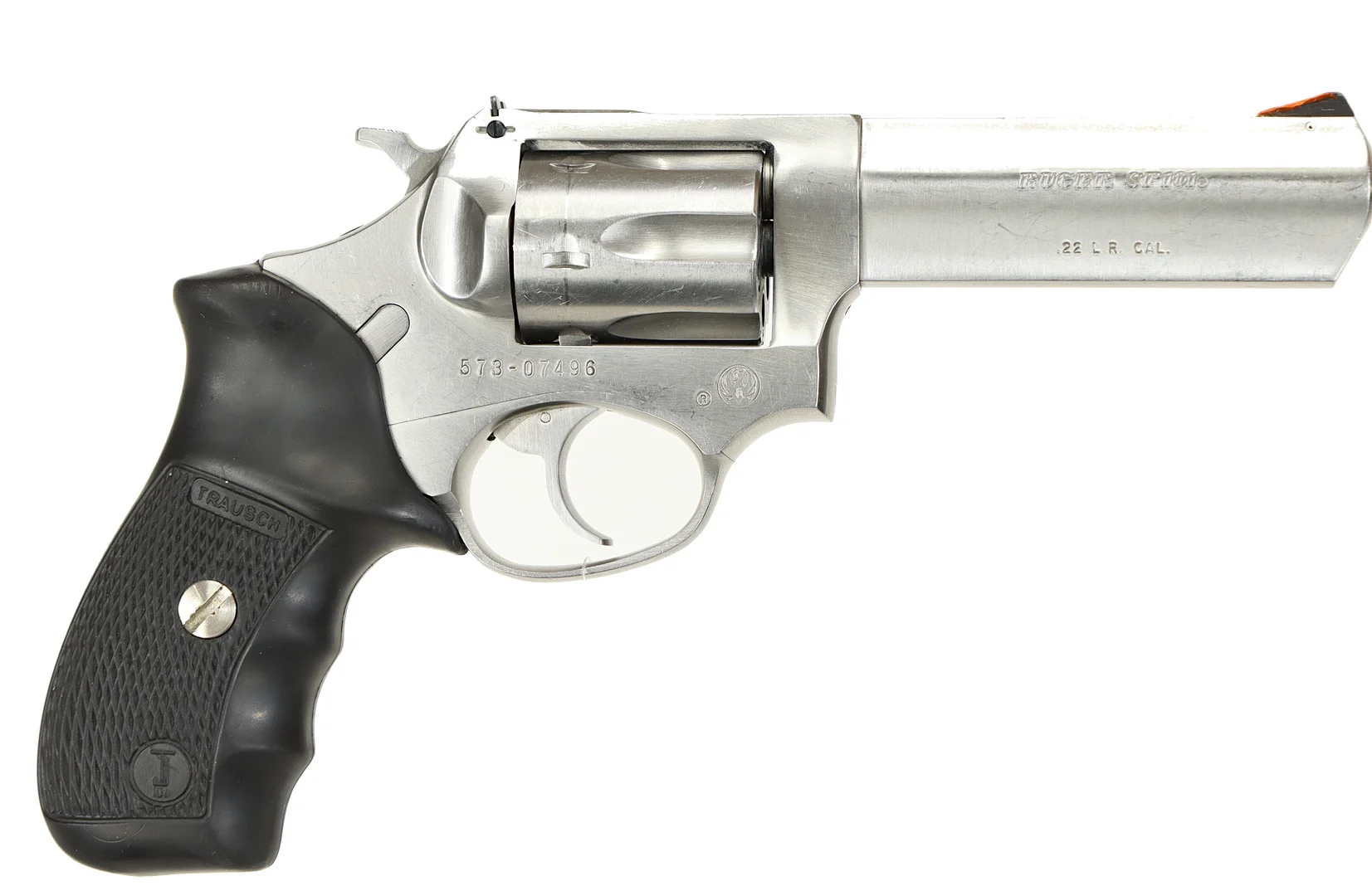 REVOLVER, Double Aktion, fabrikat Ruger, modell SP101, kaliber .22LR, tillv.nr 573-07496, se-nr SE2126059. — Revolvers — Walter Borg