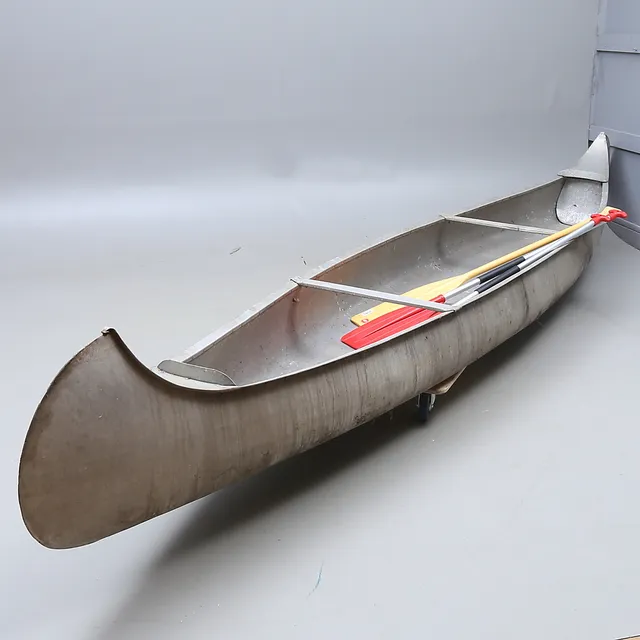 KANOT/KANADENSARE med TILLBEHÖR, flygplansaluminium, 1940/50-tal.