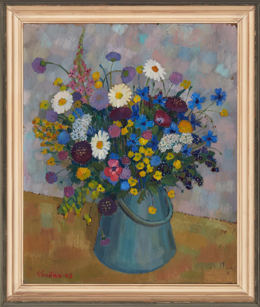 Thörn, Thure — Blomsterstilleben, 1942 — Kunst/Maleri — Blomqvist