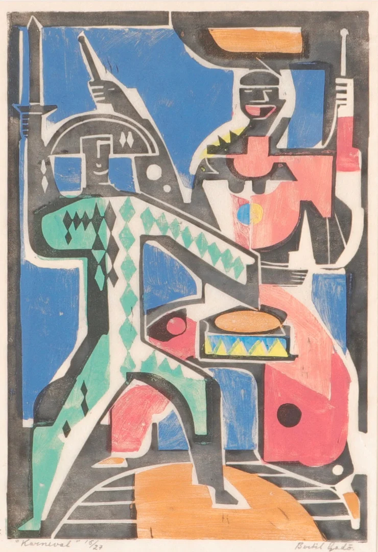 BERTIL GADÖ. Träsnitt. — Engravings & Prints — Halmstads Auktionskammare
