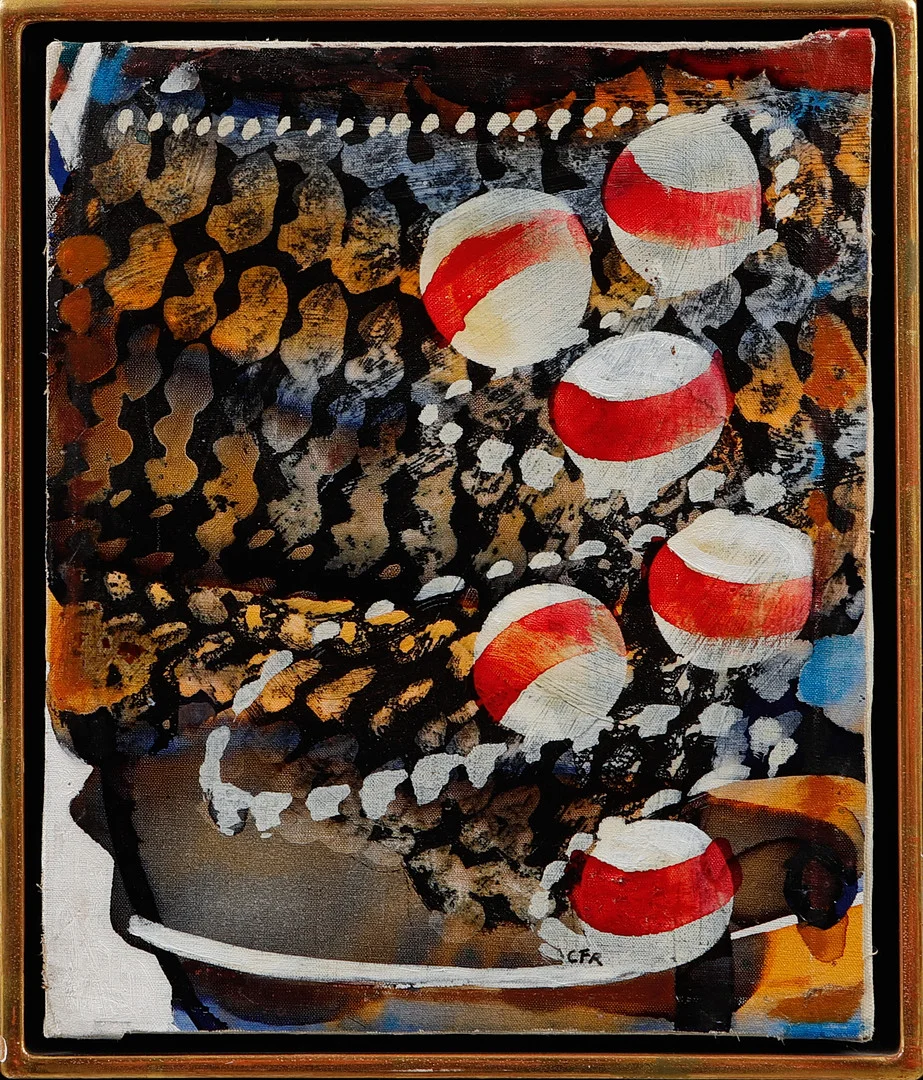 CARL FREDRIK REUTERSWÄRD. "Spel", olja på duk, signerad, daterad 1962 a tergo. — Paintings — Göteborgs Auktionsverk