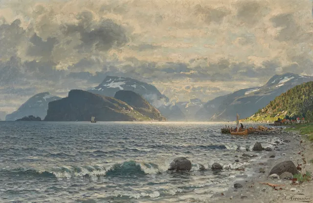 Normann, Adelsteen — "Motiv von Sognefjord, Norwegen"