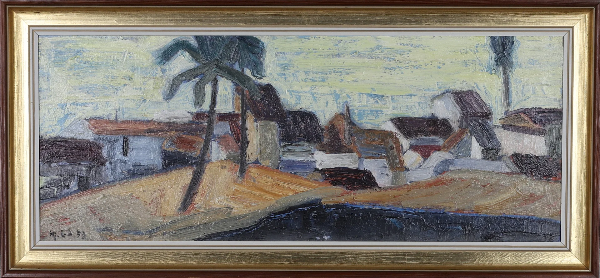 HJÖRDIS LINDBLAD. olja på duk, signerad och daterad -53. — Paintings — Gomér & Andersson Norrköping