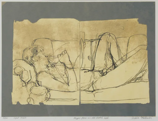 SYLVIA FULLMAN. "Pages from an old sketch book", litografi, signerad, ET.