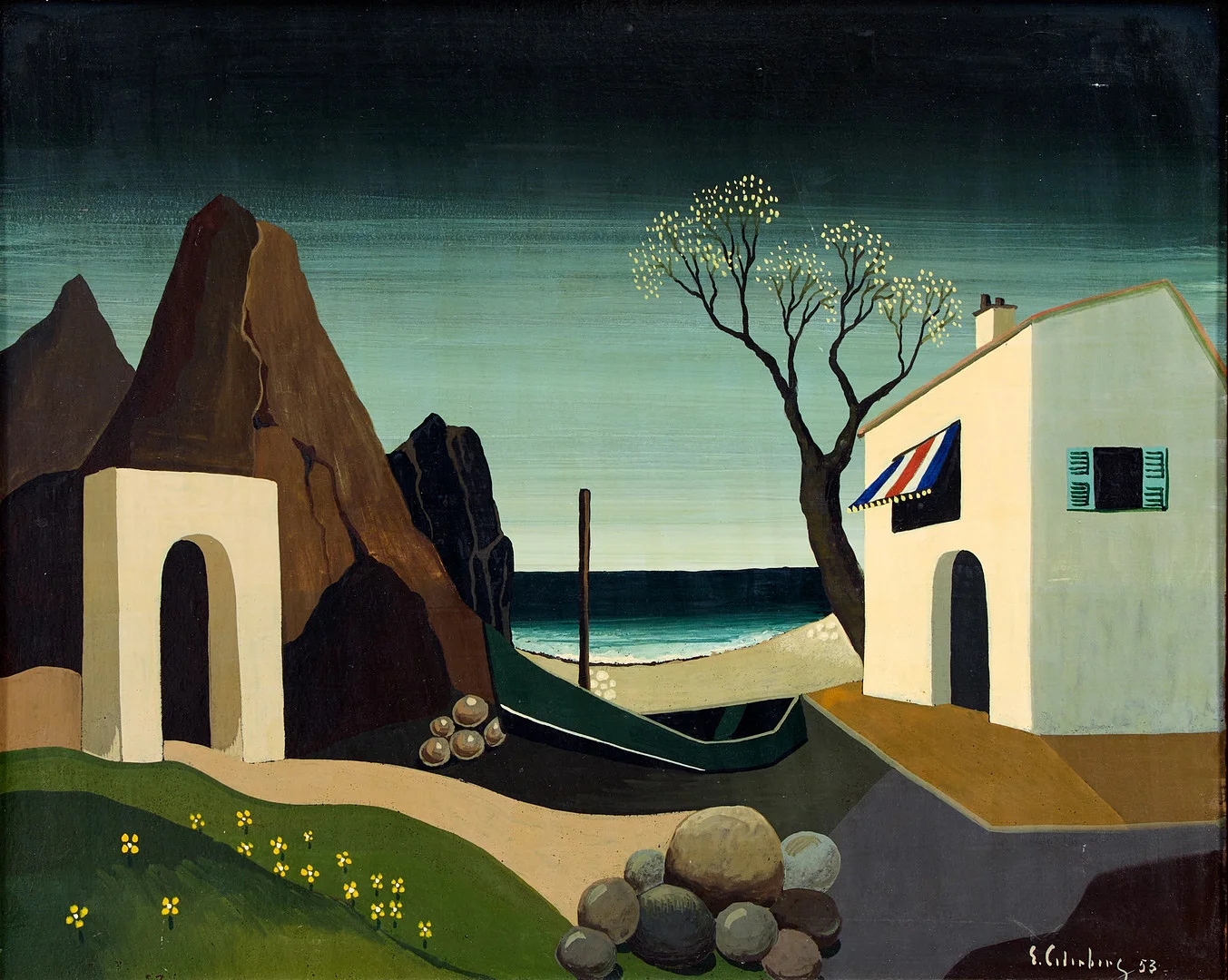 ERIC CEDERBERG. "Lyrisk vårkväll". — Paintings — Uppsala Auktionskammare