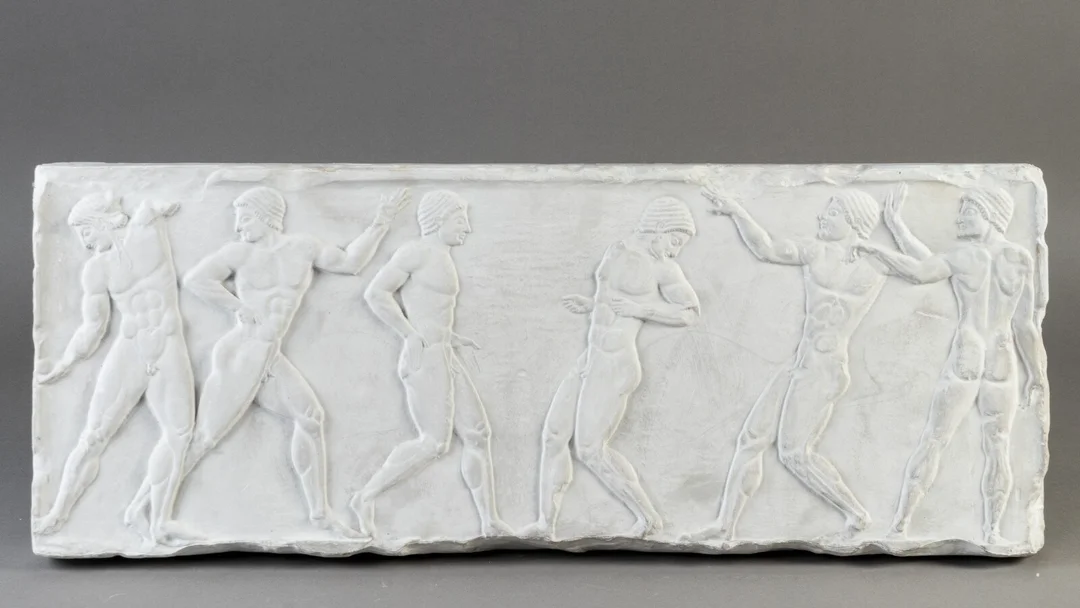 Gipsafstøbning af klassisk frise / relief fra antikken — Paintings and sculptures/Sculptures — Lauritz