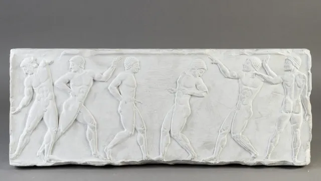 Gipsafstøbning af klassisk frise / relief fra antikken