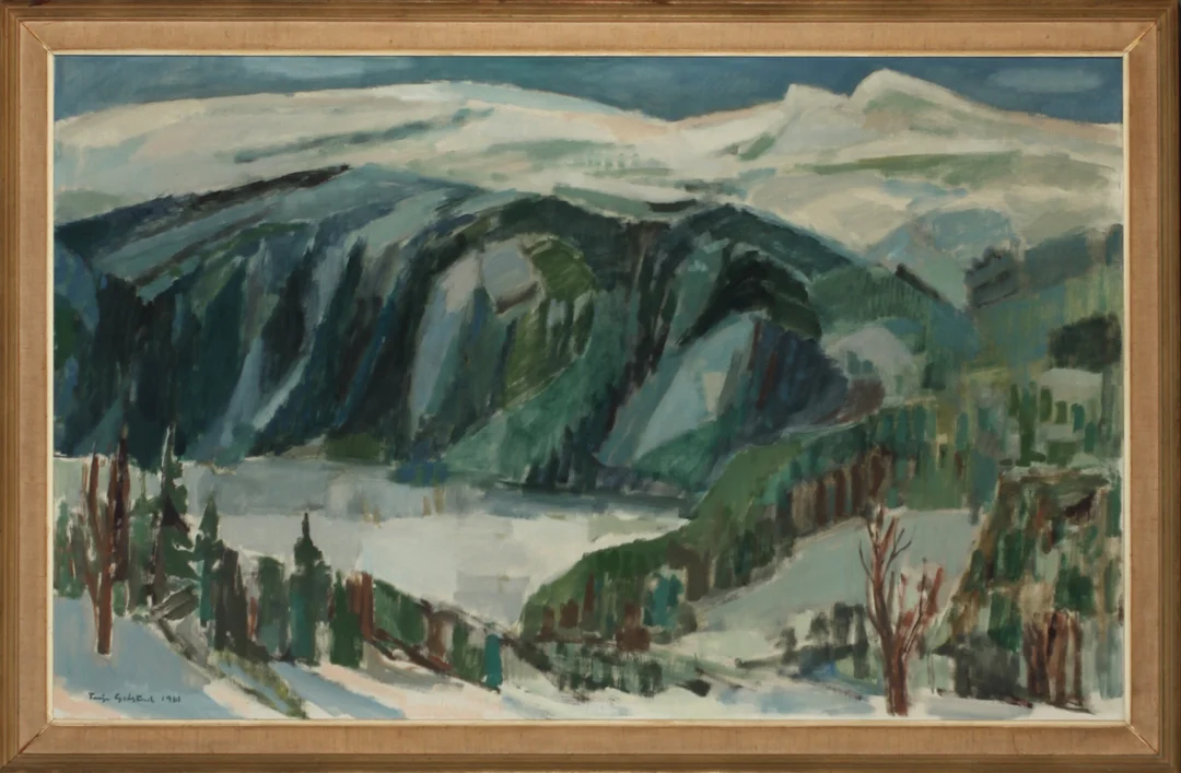 Grøstad, Terje — Landskap, 1961 — Kunst/Maleri — Blomqvist