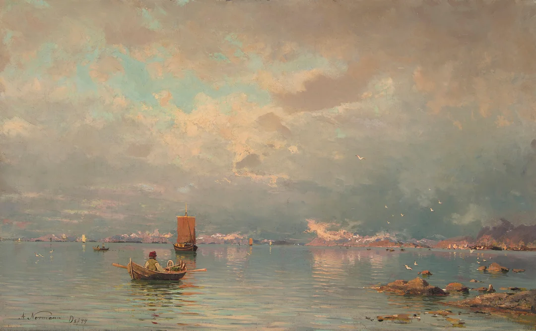 Normann, Adelsteen — Fra Lofoten, 1879 — Kunst/Maleri — Blomqvist