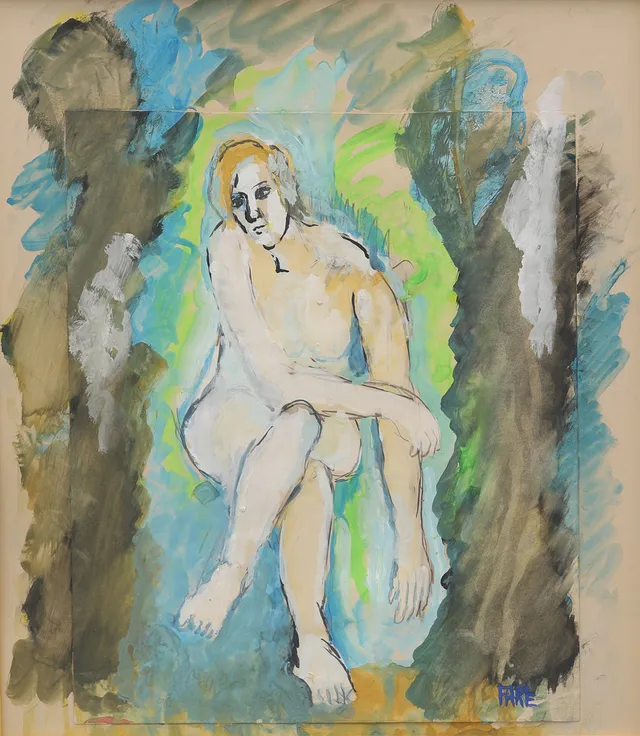 LEOPOLD FARE. Gouache, signerad och daterad 1971.