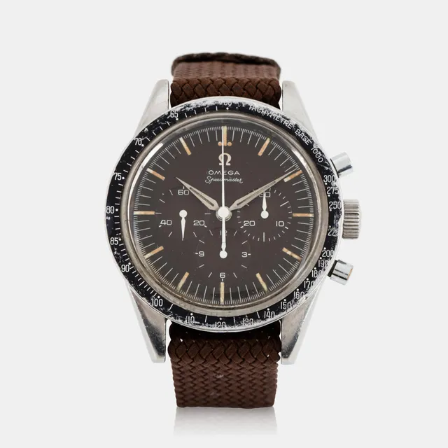Omega, Speedmaster, kronograf, "Tachymètre - Base 1000", "Tropical Dial".