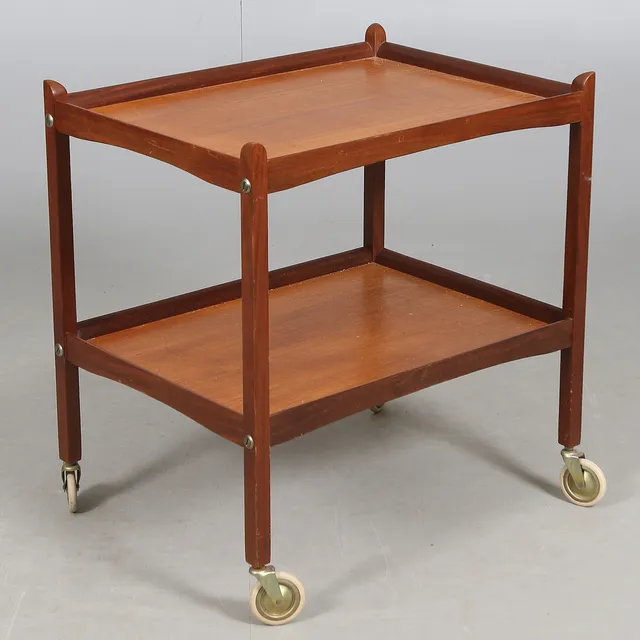 SERVERINGSVAGN, teak, 1950/60-tal.
