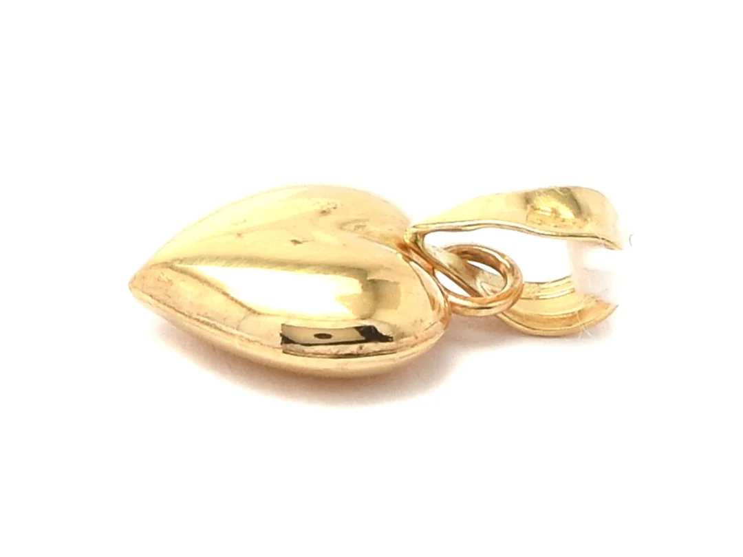 Hänge 18K hjärta 0,3g, höjd: 16mm bredd: 8mm — Smycken/Hänge — Kaplans