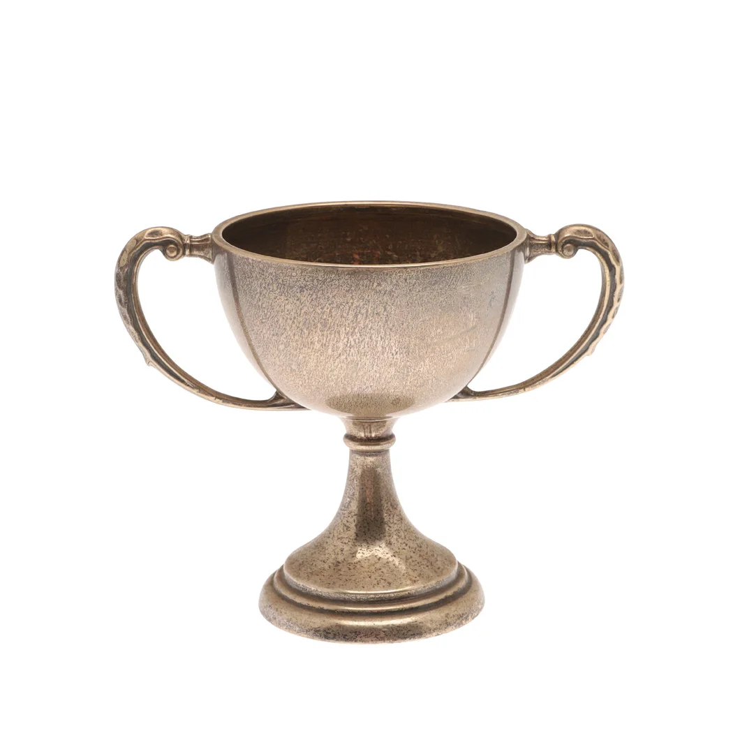 A GEORGE V SILVER TWO-HANDLED TROPHY CUP. — Silver — Lawrences Auctioneers