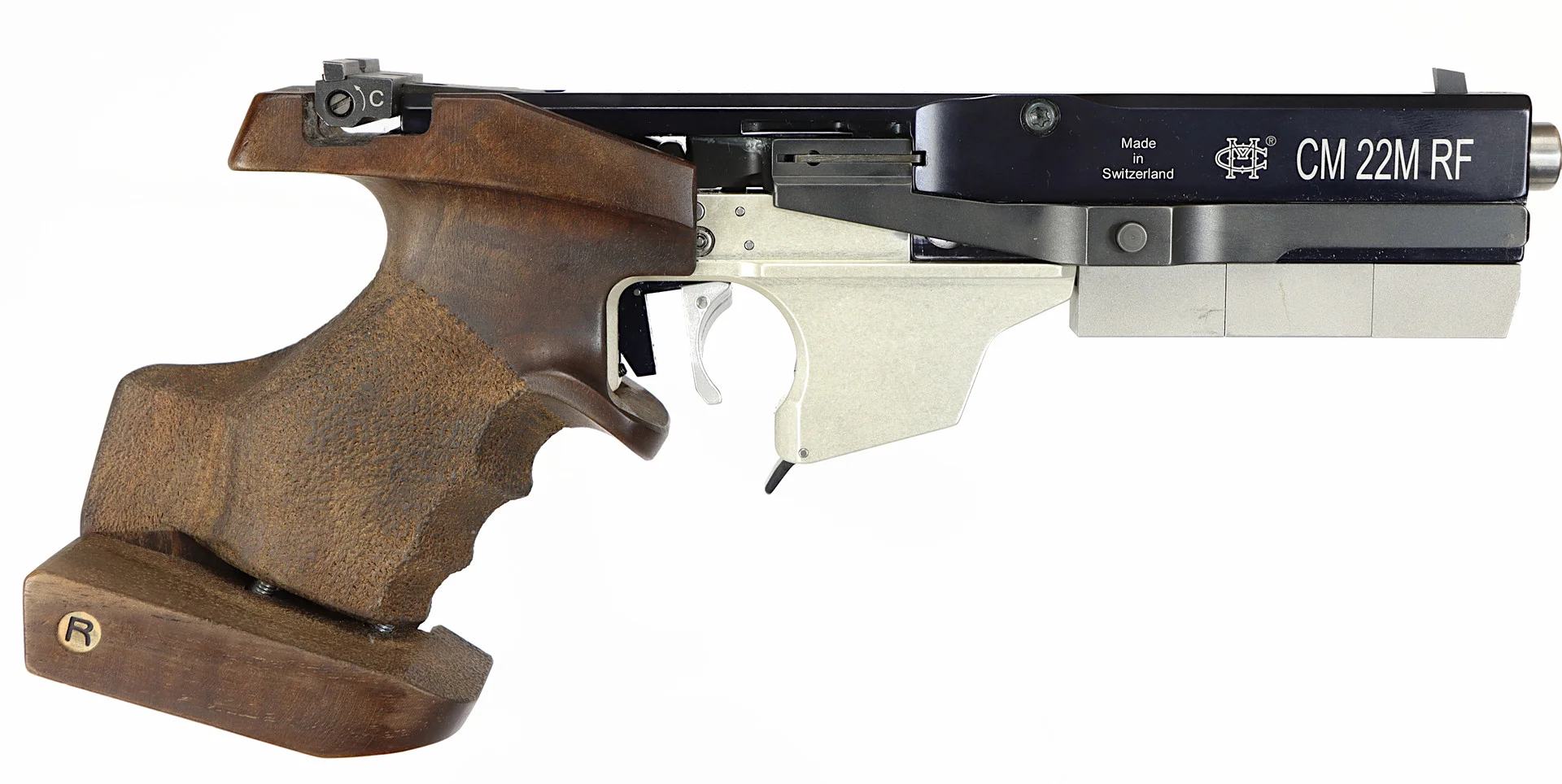 PISTOL, fabrikat Morini, modell CM22M RF, kaliber .22lr, tillv.nr 0255-A, se-nr SE2249627. — Pistols — Walter Borg