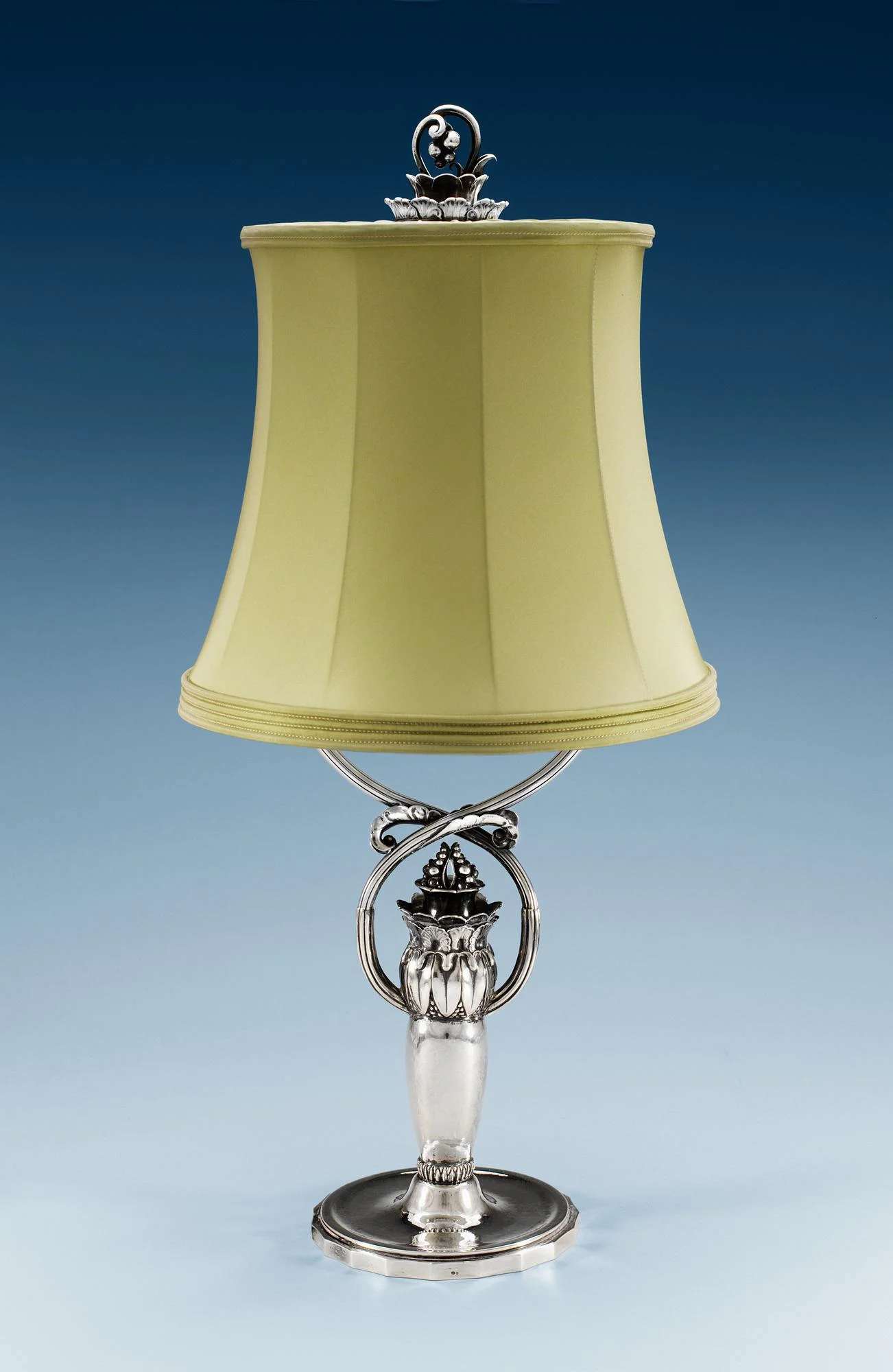 GEORG JENSEN, bordsarmatur, Köpenhamn 1921, 830/1 000 silver, svenska importstämplar GAB F. — Bukowskis