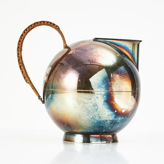 SYLVIA STAVE (1908-1994). KANNA, nysilver, stämplad CG Hallberg ALP.