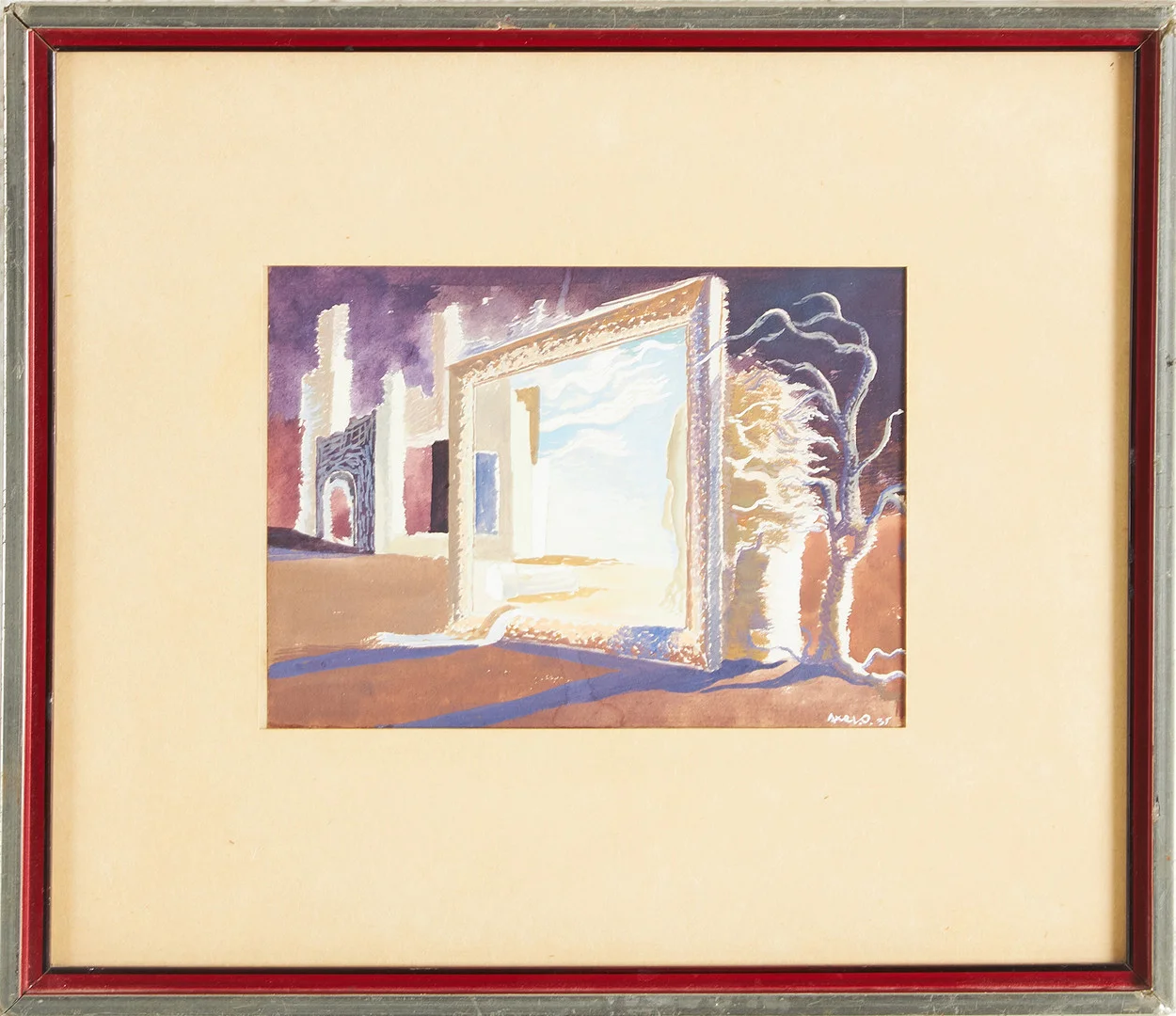 AXEL OLSON. Blå himmel. — Paintings — Stockholms Auktionsverk Magasin 5
