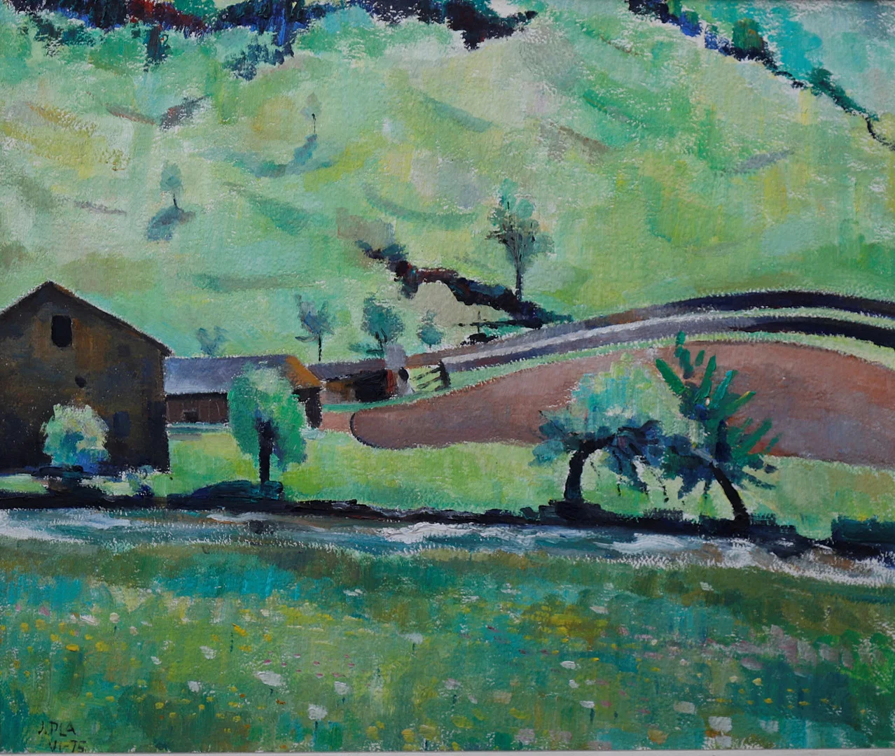 JAUME PLA. Landscape in Ansalonga, Andorra. — Paintings — Balclis